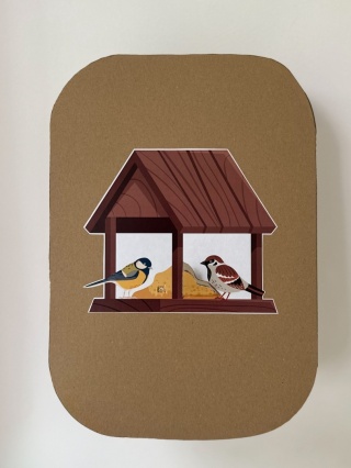 Nakładka Zimowy las (karmnik)