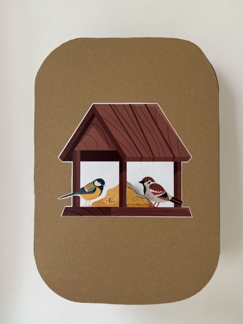 Nakładka Zimowy las (karmnik)