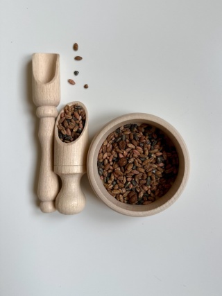 Zestaw drewnianych akcesoriów