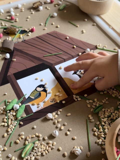 Zimowy las z nakładką